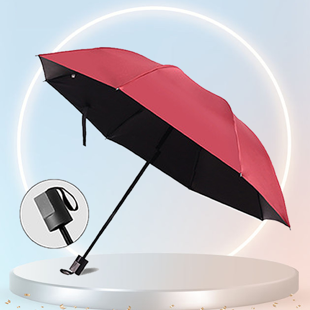 Three-fold umbrella