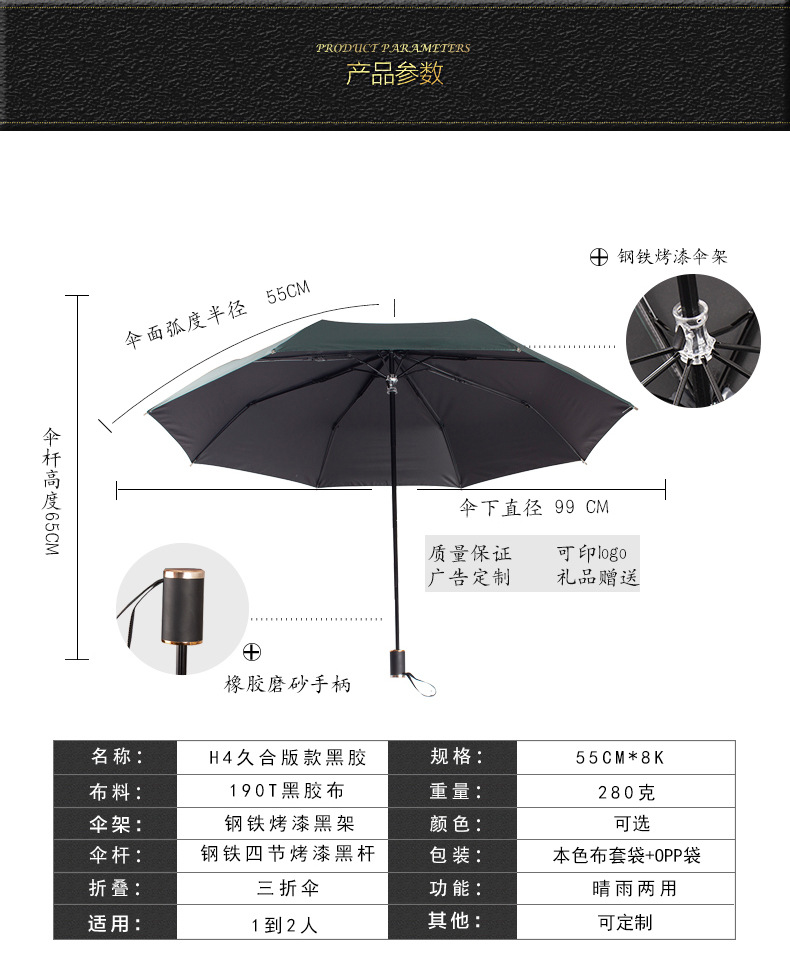 雨伞参数