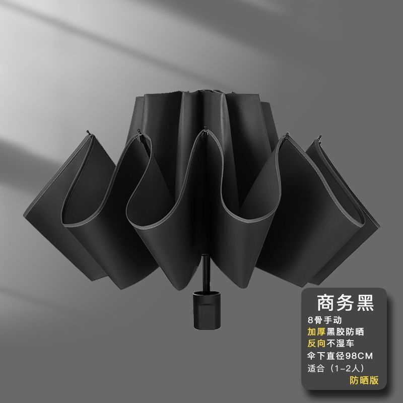 黑胶布折叠伞